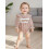 (6-12 Months, Brown) Μωρό κορίτσι ριγέ μακριά μανίκια 8