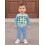 (18-24 Months, Blue) Completo autunnale per 2 pezzi. 7
