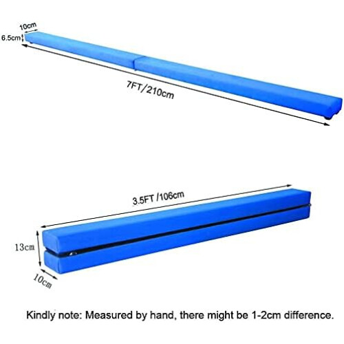 7FT Foldable Gymnastics Balance Beam for Kids 2