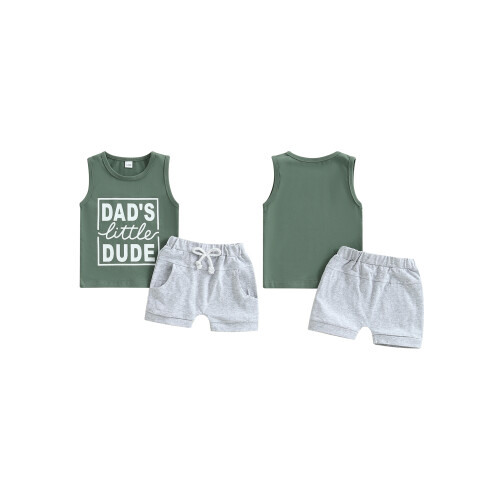 (12-18 Months, Green) Ensemble bébé garçon 2 pièces 1