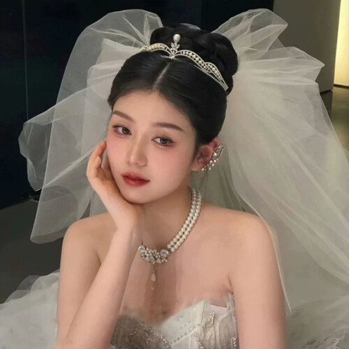 Pearl Bride Tiara Headband 2