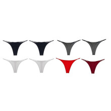 Seamless Cotton Thong Panties for Women Low Rise Ultra Soft Breathable Stretchy Waist Sexy Bikini Panties Sexy Seamless Great For Gym Outdoor