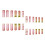 24pcs Glitter Pink Press-on Nails, Long Lasting Manicure 3