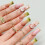 24pcs Glitter Pink Press-on Nails, Long Lasting Manicure 7