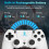 Wireless Controller for PS-4, Dual Vibration Game Joystick/Motion Sensing/Touchpad/Speaker/3.5mm Audio Jack Headphone, for PS4/Slim/Pro Console/PC 3