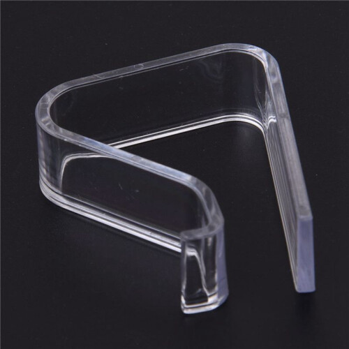 8 Pcs Home Party Clear Plastic 20mm-35mm Desk Table Cloth Clips 2