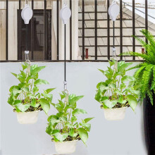 12 Pack Plant Pulley Retractable Hanger Plant Pulley Adjustable Height Wheel for Hanging Plants Indoor White