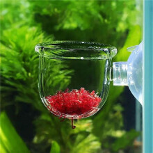 32 Pièces Tasses pour Plantes Aquatiques, Pot de Plantes Aquatiques en Acrylique Transparent avec Aspiration, Décoration D'Aquarium 2 Formes