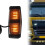 2X Smoked Amber Front Grill Light LED  Lamp for    Truck Lorry Front Double Burner Indicator Light 2