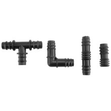 Kit di Raccordi per Irrigazione per Tubi di Gocciolamento -30 Denti, 30 Giunti, 30 Estremità, 30 Gomiti - Sistemi di Irrigazione A Goccia Compatibili