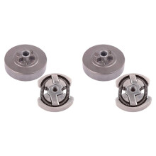2pcs 3/8-6T Spur Sprocket Clutch Drum Assembly Kit for 120 36 41 136 137 141 142 235 235E 240 236
