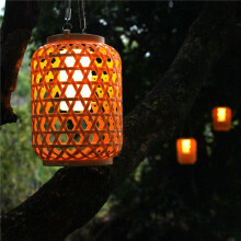 2X Solar Lantern Outdoor Lights, Outdoor Lanterns Waterproof Hanging Outdoor Solar Lanterns Lights for Garden Decor