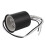 8X E27 Ceramic Screw Base Round LED Light Bulb Lamp Socket Holder Adapter Metal Lamp Holder with Wire Black 2
