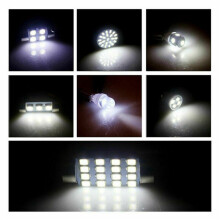28 Luces LED Interiores de Automóvil Surtidas Cúpula Mapa del Tronco Matrícula Bombilla