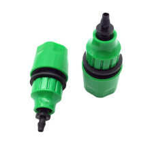 4x Garden Hose Pipe One Way Adapter Tap Connector Fitting for Irrigation & 12 Set Copper Adjustable Spray Nozzle Spray