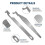 1set 6Pcs Firefighting Tools, Multipurpose Leverage Tools, Spring Steel Multitools Pry Tool Set 2