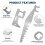 1set 6Pcs Firefighting Tools, Multipurpose Leverage Tools, Spring Steel Multitools Pry Tool Set 3