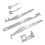1set 6Pcs Firefighting Tools, Multipurpose Leverage Tools, Spring Steel Multitools Pry Tool Set 5
