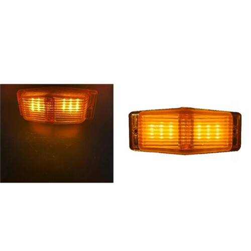 2X Front Grill Light LED  Lamp for     Truck Lorry Front Double Burner Indicator Lights A 1