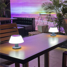 2X Candeeiro de Mesa Solar para Exterior, À Prova de ÁGua, para Jardim, Candeeiro de Leitura Solar, ReguláVel, Luz Noturna Sem Fio