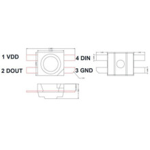 2000 PièCes SéRies SK6812 -e RGB (WS2812B Similaire) SK6812 3228 SMD Pixels Puce LED Adressable Individuellement Couleur 5V