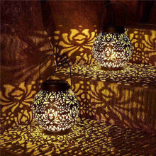 2X Outdoor Lanterns Solar Lantern Outdoor Lights, Waterproof Hanging Outdoor Solar Lanterns Lights for Garden Decor