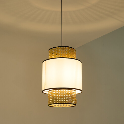 Living And Home Rattan-Woven Pendant Light 2