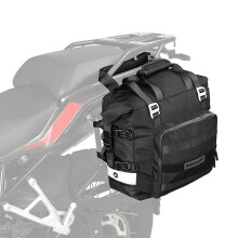 Rhinowalk Sac LatéRal ArrièRe Moto 20L Sac LatéRal Universel avec Sac ArrièRe Multifonctionnel IntéRieur éTanche Amovible (Noir)