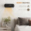Homcom HOMCOM Ceramic Electric Heater 2000W with Fan, Wall Mounted, Black 3