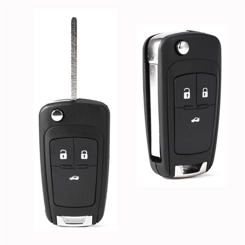 2X Foldable Remote Key Shell 3 Bouton for  Zafira  Astra Insignia 2