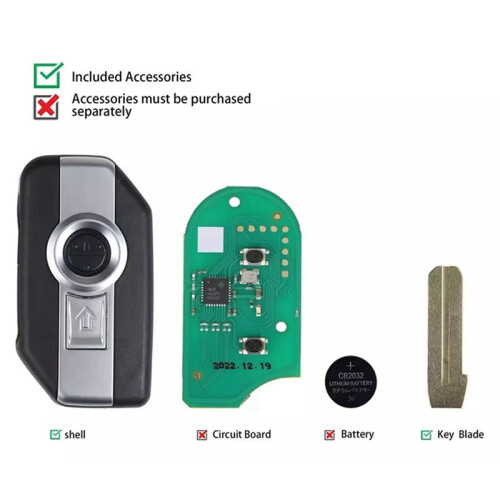 2X XSBM90GL XM38 Motorcycle  Flip Remote Key Shell for  Withnot 8A Chip 2