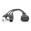 2X per  3Pin/4Pin  6Pin Motorcycle OBD Diagnostic Canbus Connector Cable OBD2 3 In1 Plug Cable Adapter 3