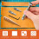 Leather Swivel Knife, Leather Carving Tools, 3 Replaceable Blades for Engraving and Stamping,DIY Handmade Adjustable 3