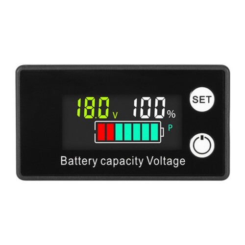 LCD Liquid Crystal 8-100V Voltmeter Battery Car Power Detection Digital Lithium Battery Capacity Display Module,C 1