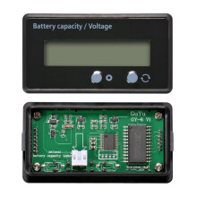 2X LCD Battery Capacity Monitor Gauge Meter,Waterproof 12V/24V/36V/48V Lead Acid Battery Status Indicator