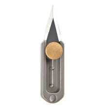 Pure Titanium  Push Knife Titanium Alloy  Portable Edc Keychain Pendant Unpacking Express Opening