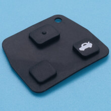 3X 3 Buttons Remote Key Repair Kit Case Fob Button Pad Rubber for  Avensis