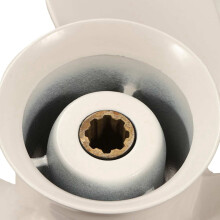 3X for 9.9-15HP 63V-45945-10-EL 9-1/4 x 9 Aluminum Alloy Marine Outboard Propeller 8 Spline Tooth 3 Blades