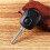 2X 2 Buttons Remote Key Shell for  Actyon Kyron Rexton Uncut Blade Key Fob Cover Case Replacement ,A 5