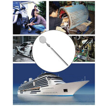 5X Universal Automotive Maintenance Inspection Mirror Folding Telescopic Reflector Welding Chassis Inspection Mirror
