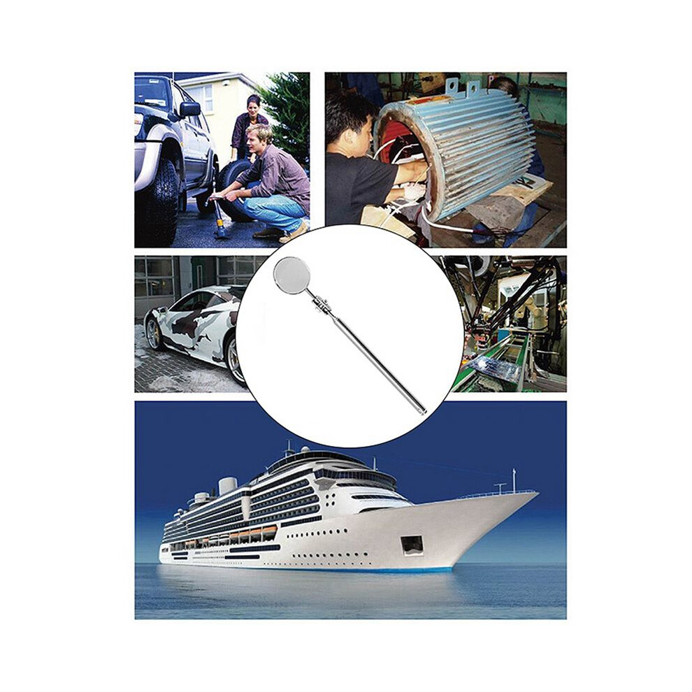 5X Universal Automotive Maintenance Inspection Mirror Folding Telescopic Reflector Welding Chassis Inspection Mirror 6033566181870