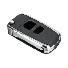 2X 2 Knoppen Afstandsbediening Flip Opvouwbare Autosleutel Shell Case Ongesneden Blank Blade Vervanging voor 2 3 5 6 MX-5 RX-8