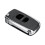 2X 2 Buttons Remote Flip Folding Car Key Shell Case Uncut Blank Blade Replacement for  2 3 5 6 MX-5 RX-8 1