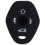4X 3 Button Remote Key Fob Silicone Case Cover for  E46 E39 E63 E36 E81X5 Z3 Z4, Black 3