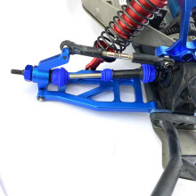 4 Stuks Stalen Aandrijfas voor en Achter Aandrijfas CVD voor 1/10 Slash Rustler Hoss Stampede VXL 4X4 RC Auto, Zwart