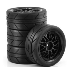 1/10 RC Rally Drift Banden 65Mm op Road Racewagen Wielen Banden voor TT01 TT02 XV01 XV02 PTG-2 HSP HPI , Zwart