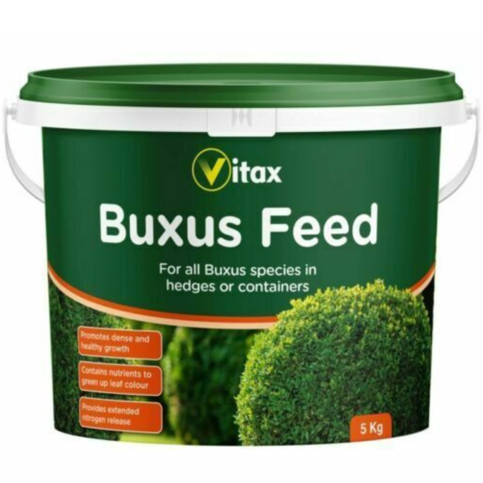 Caprican Vitax Buxus Feed 5Kg - Specialist Box Hedge & Topiary Fertilizer - Blight Defense