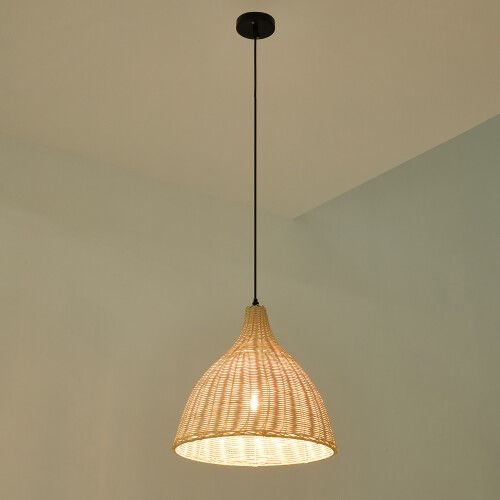 Living And Home Rattan-Woven Pendant Light 2
