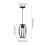 Living And Home Single-Light Black Iron Pendant Light 6