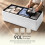 KEPLIN Storage Ottoman Bench Large 90L Hidden Storage, Rapid Fold Flat Design, 150kg Load Capacity, White 4